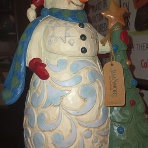 Jim Shore " Christmas time is cherished time" snowman